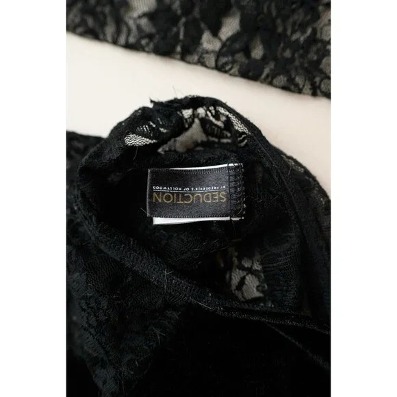 Seduction Frederick's of Hollywood sheer lace bodysuit XL - Picture 3 of 6